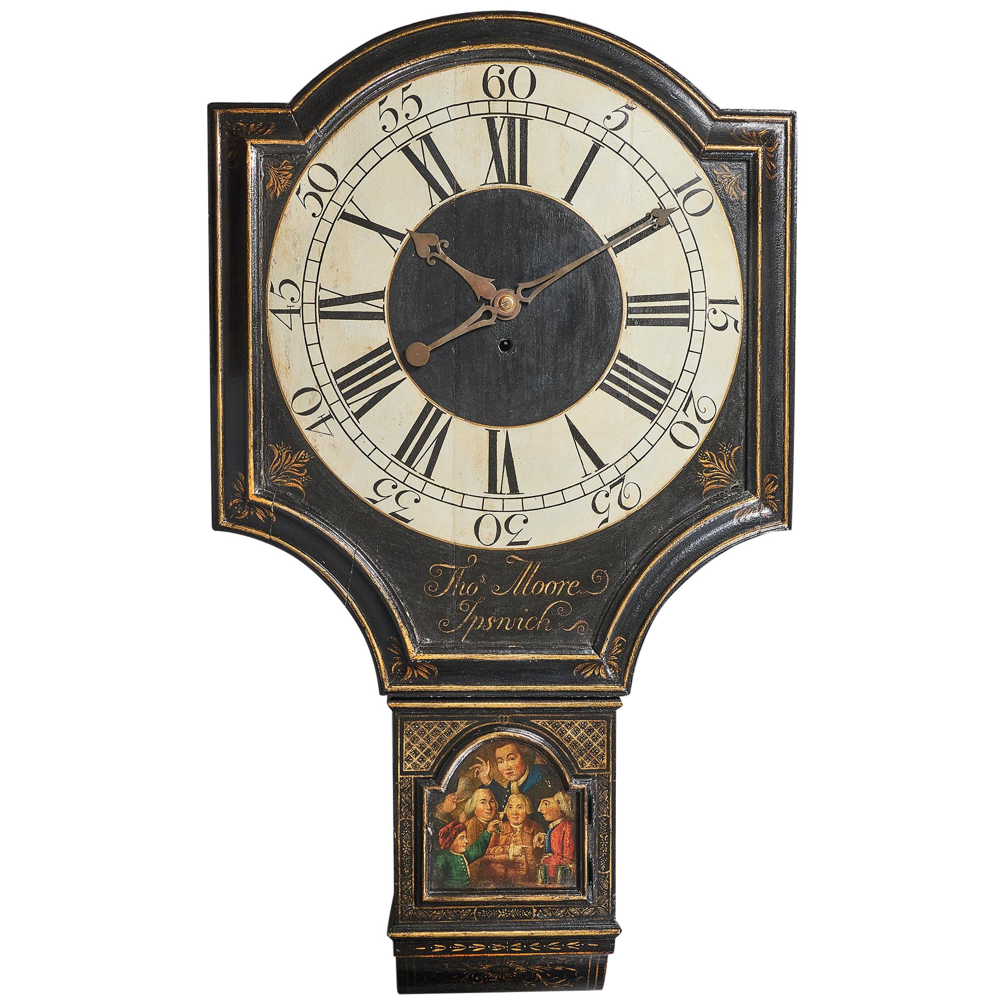 18th Century George II Tavern or Act of Parliament Clock, Circa 1740