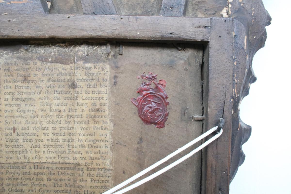 18th Century George II Veneered Walnut and Gilt Wall Mirror For Sale 2