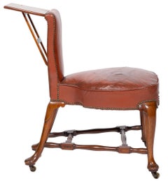 18th Century George II Walnut Cockfighting / Reading Chair