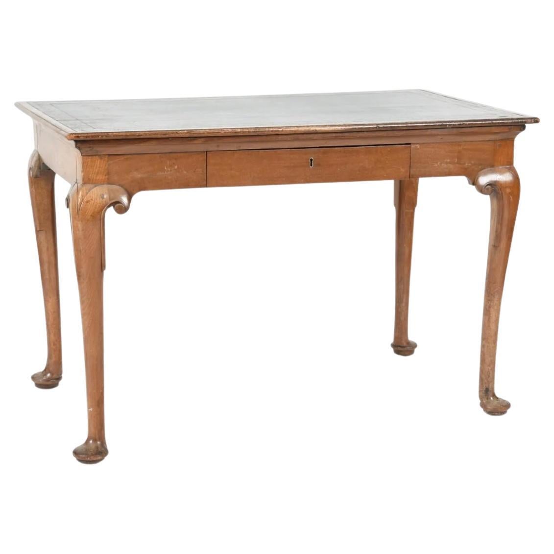 18th Century George II Walnut Writing Table For Sale
