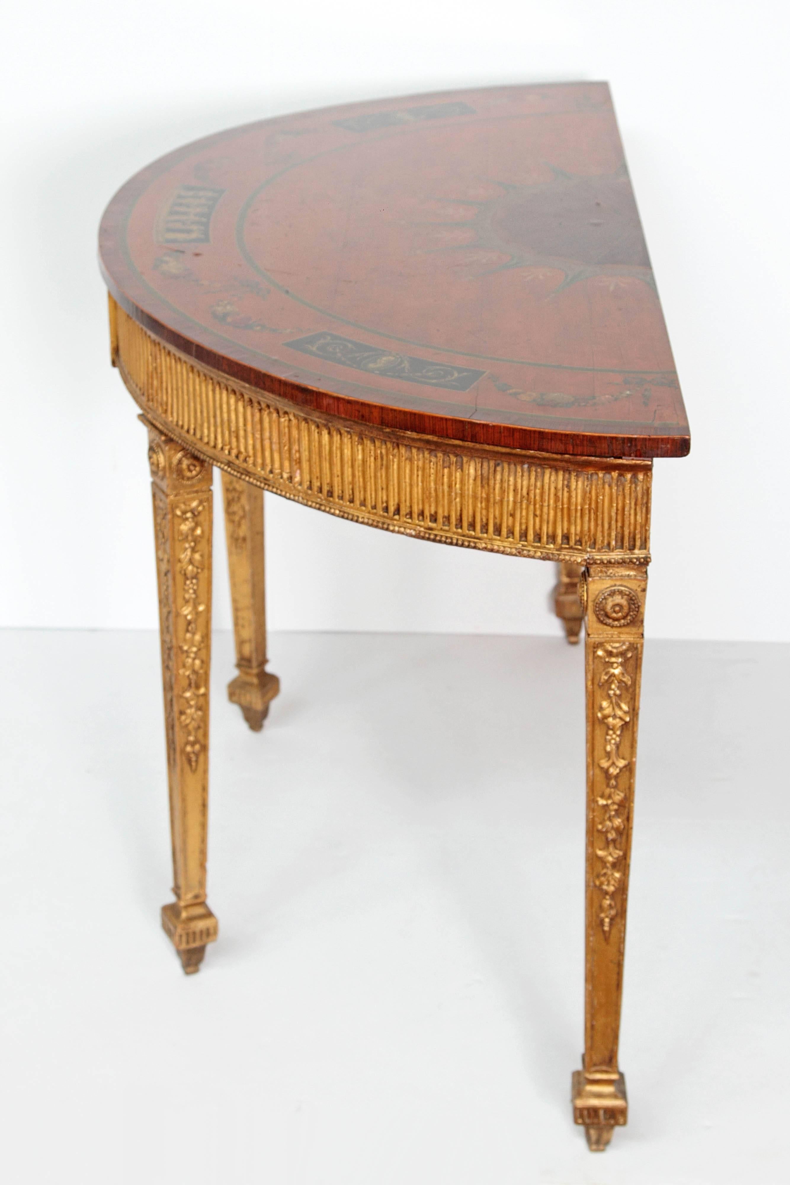 18th Century George III Adam Pier Table (Handgeschnitzt)