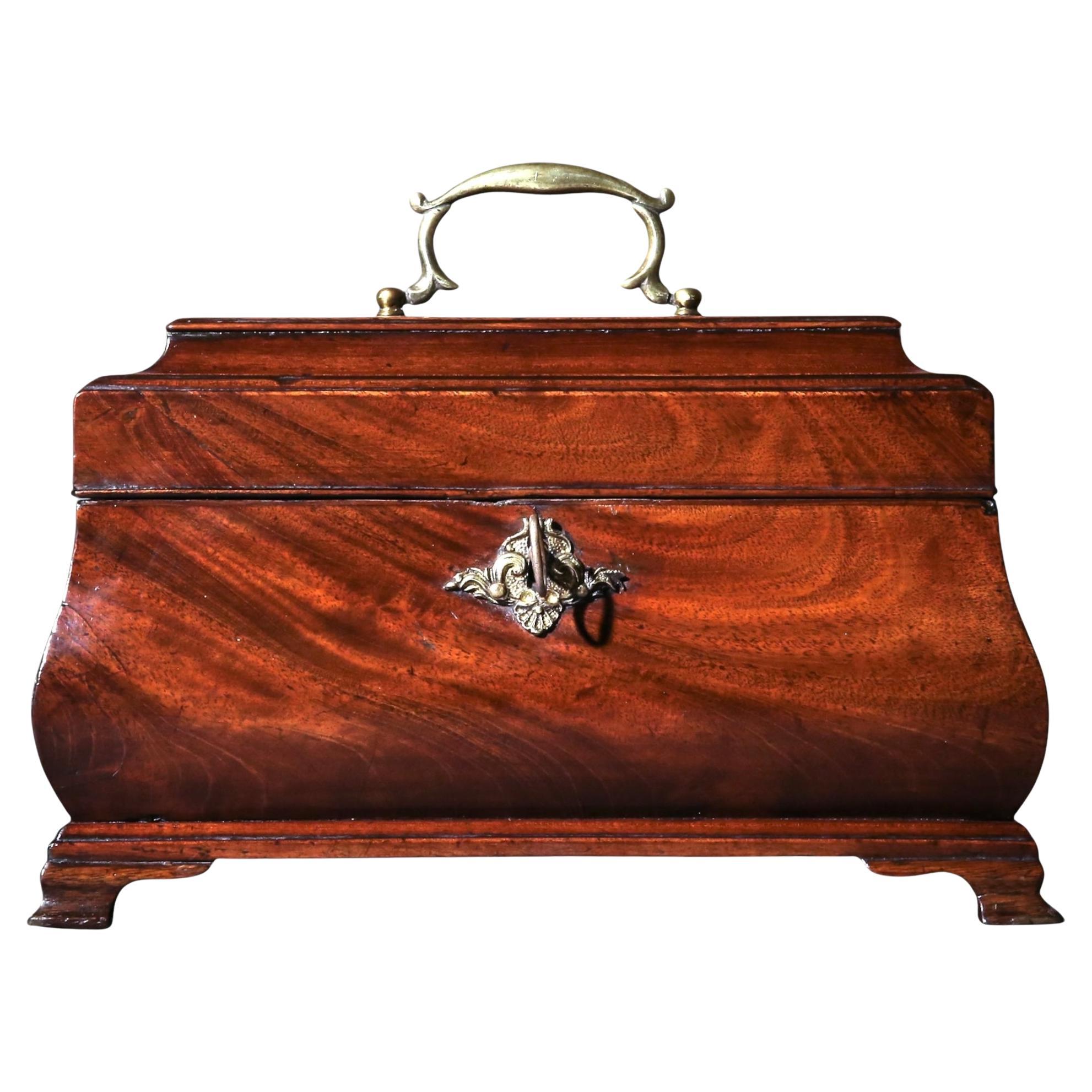 18th Century George III Bombe Tea Caddy