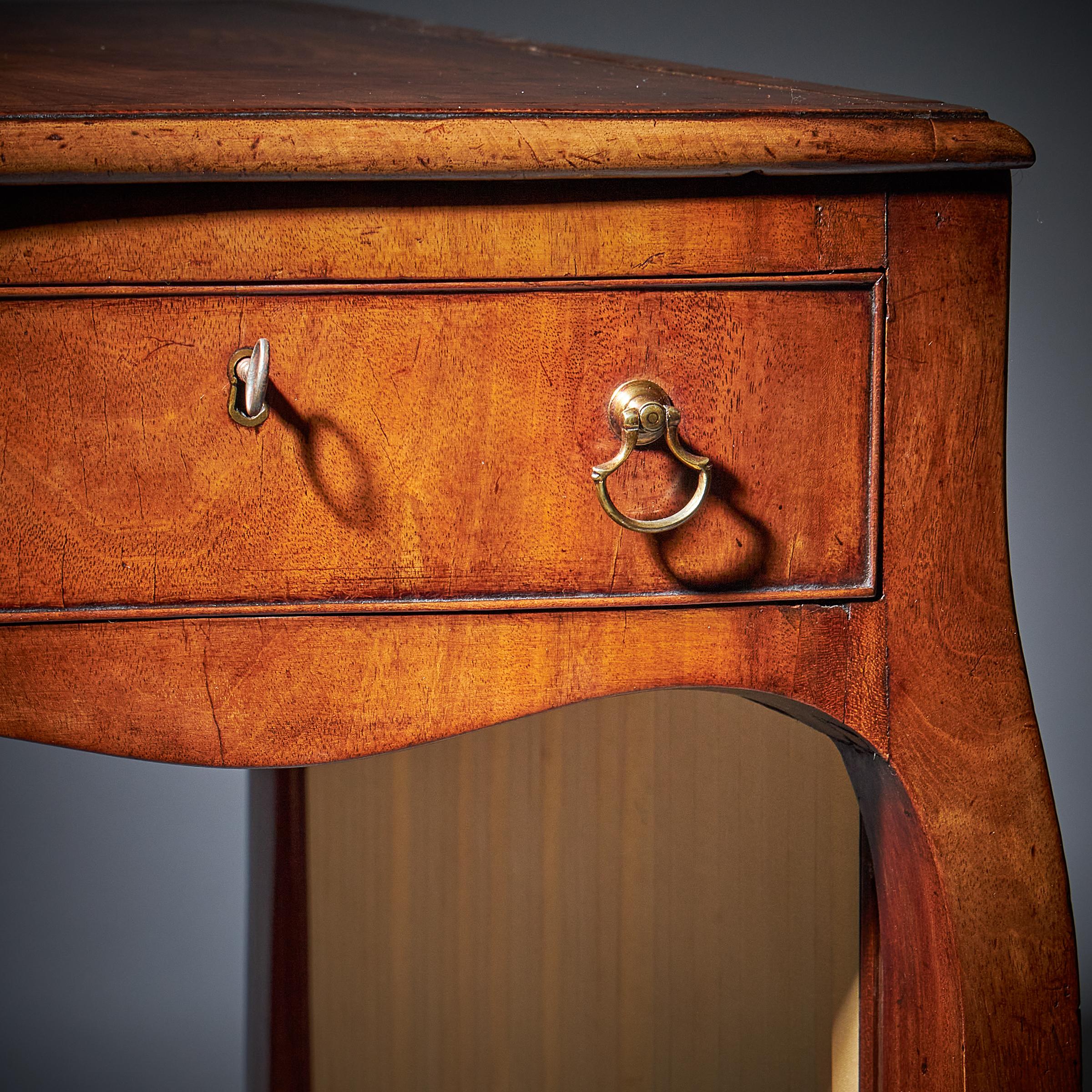 18th Century George III Chippendale Mahogany and Tulipwood Writing Table, C, 1770 1