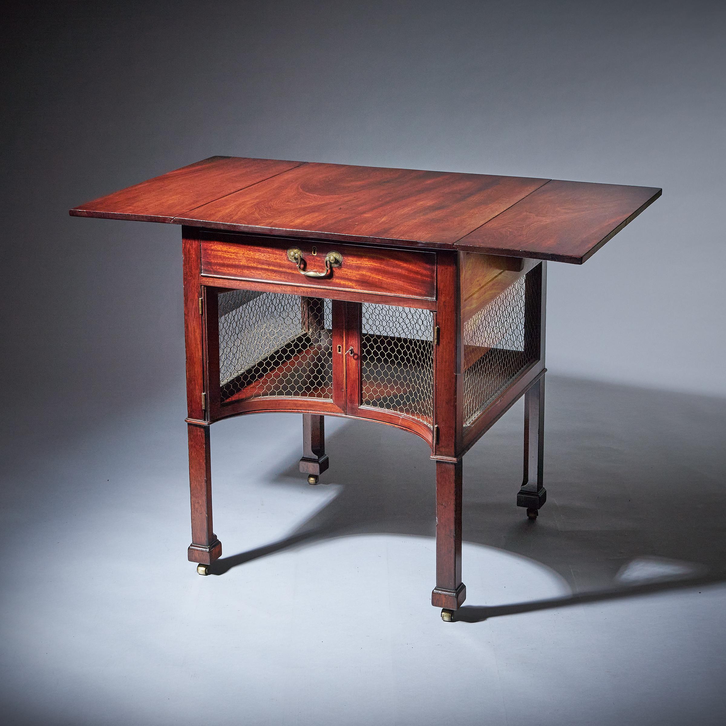 English 18th Century George III Chippendale Period Mahogany Pembroke Supper Table