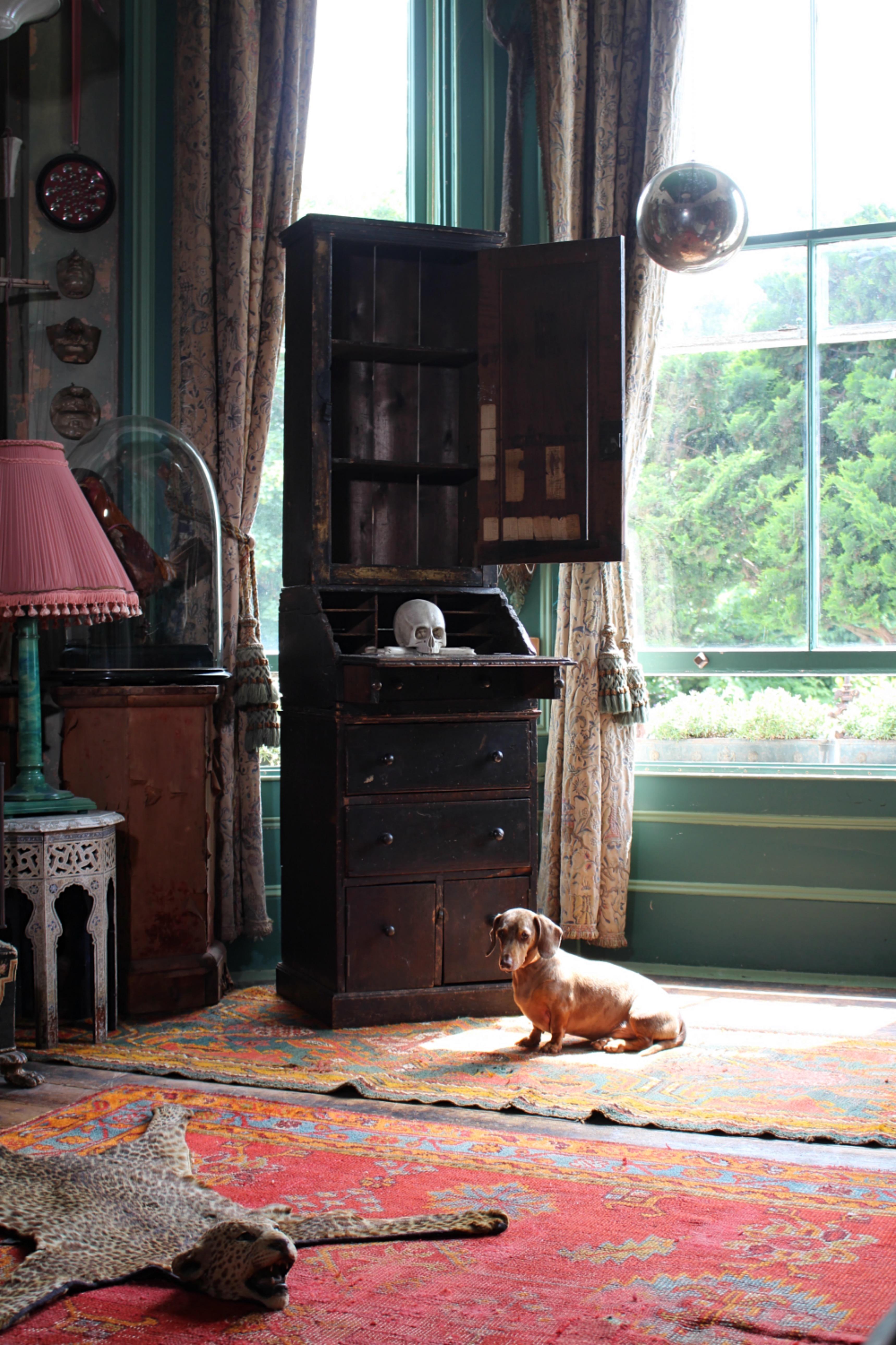 18th Century George III Dormitory Graffitied Bureau Winchester College Desk For Sale 5