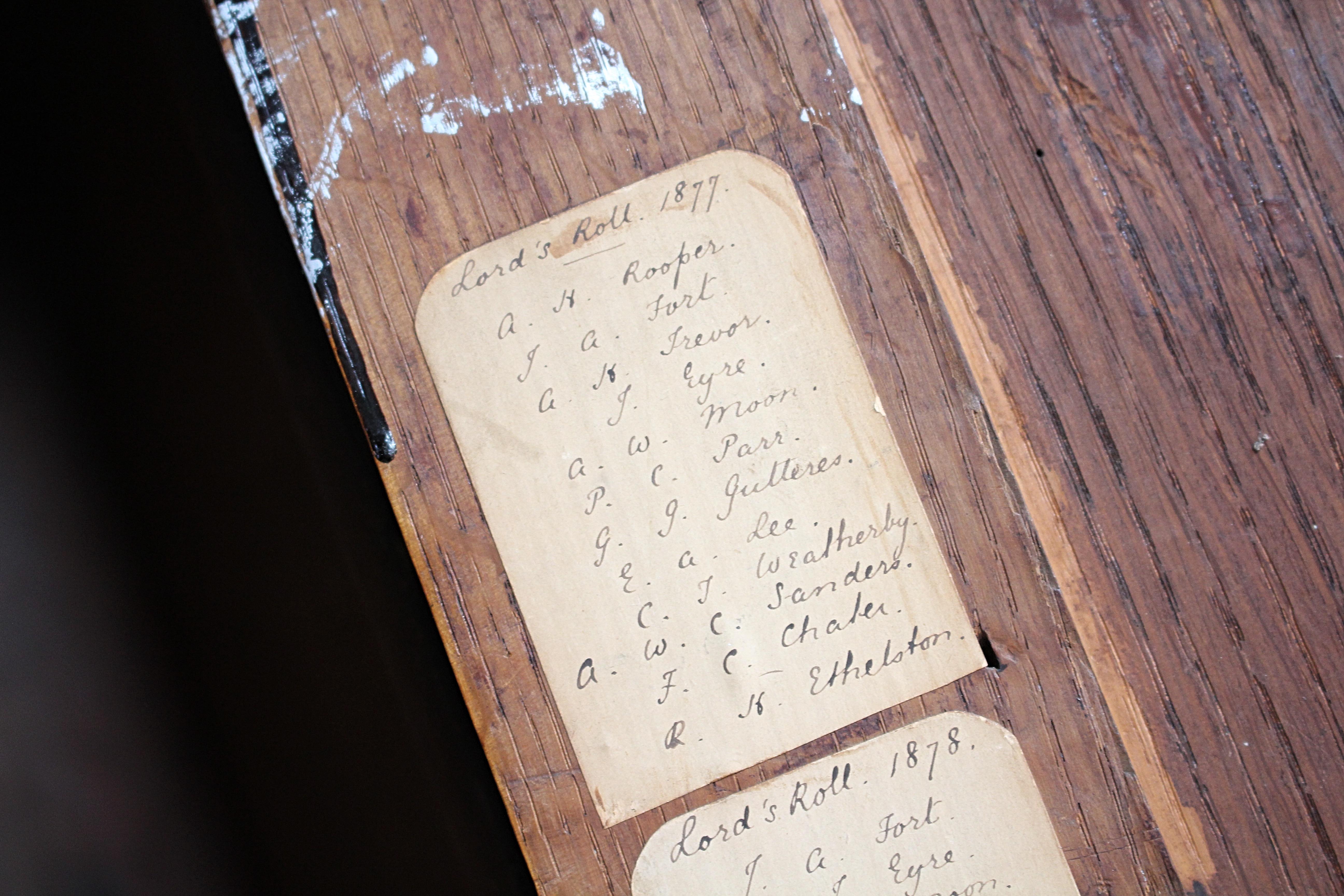 18th Century George III Dormitory Graffitied Bureau Winchester College Desk For Sale 12