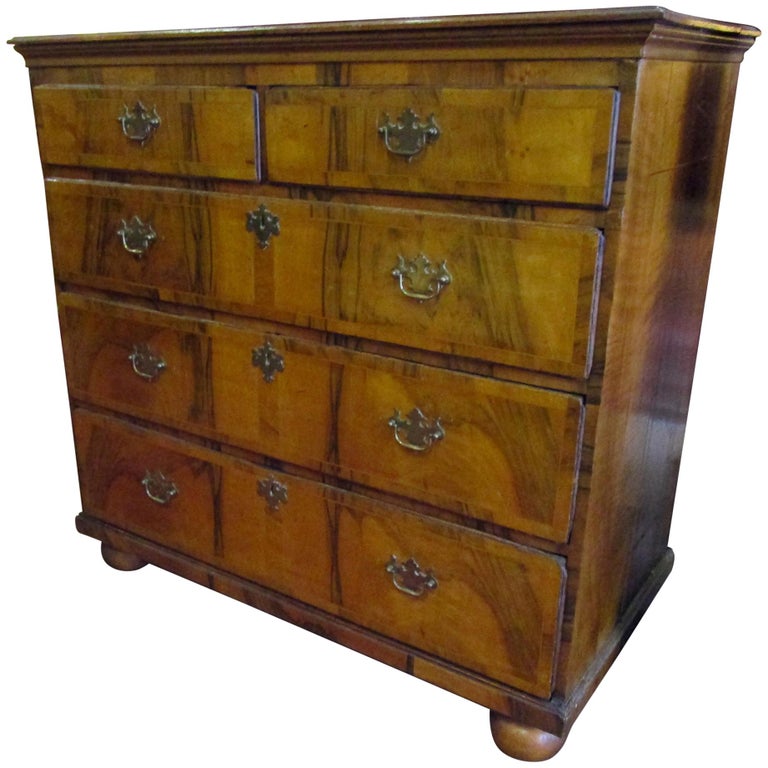 18th Century III English Yew Wood Chest For Sale at 1stdibs