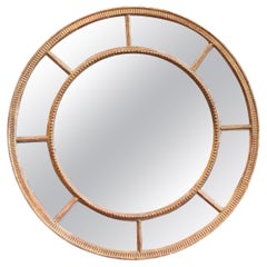 18th Century George III Giltwood Circular Mirror