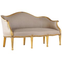 18th Century George III Giltwood Settee