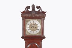 18th century George III Irish mahogany grandfather clock