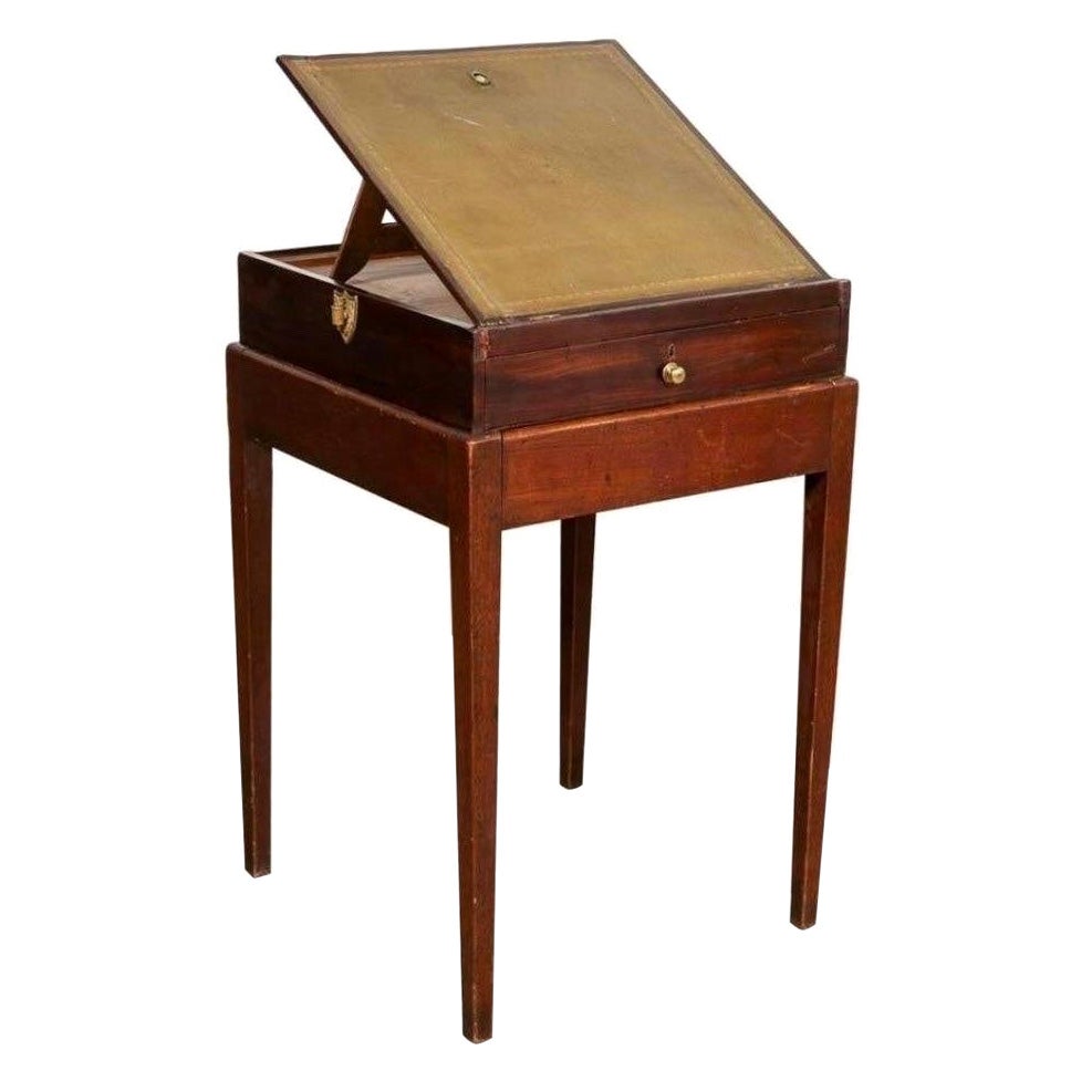 18th Century George III Mahogany Architect's Desk on Stand