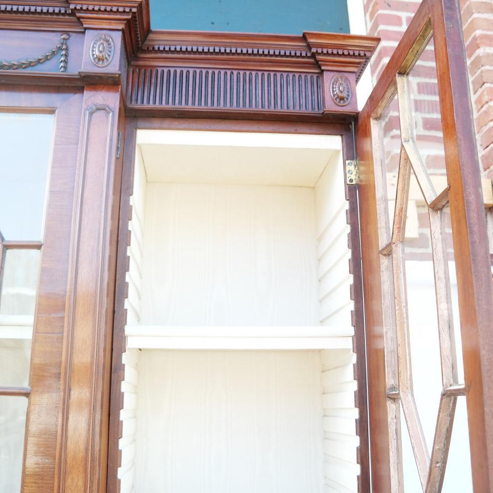 18th Century George III Mahogany Breakfront Bookcase 1