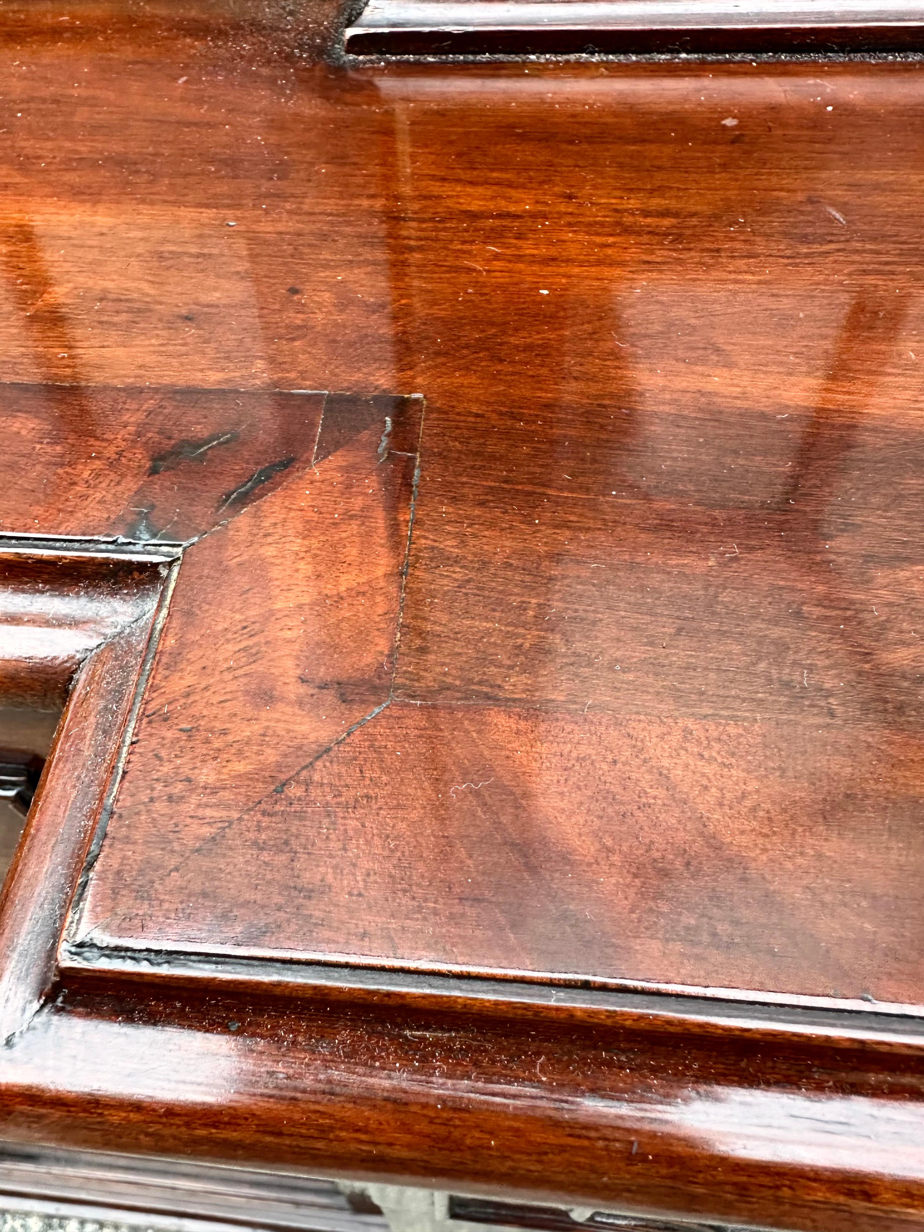 18th Century George III Mahogany Breakfront Bookcase 4