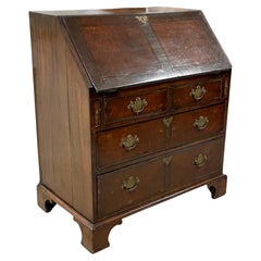 18th Century George III Mahogany Bureau Desk. Slant Front Writing Secretary.