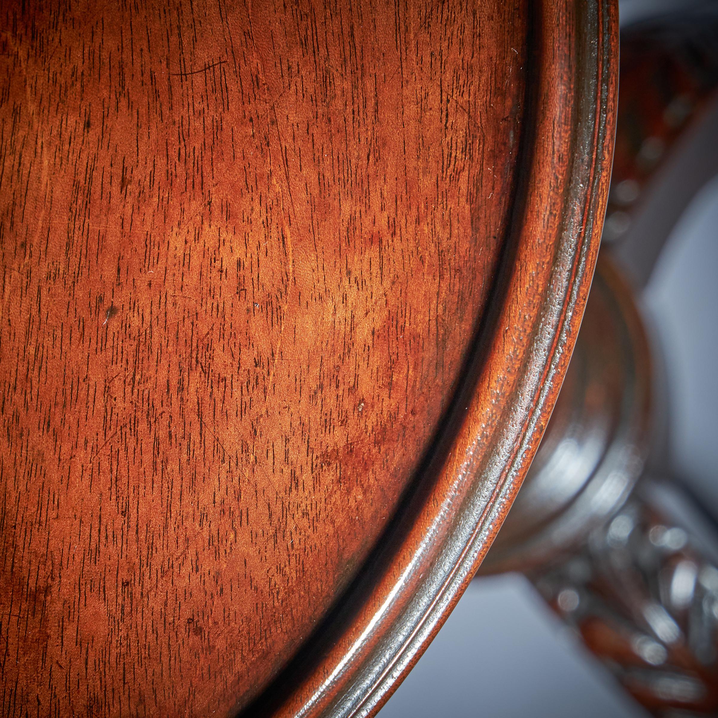 18th Century George III Mahogany Chippendale Period Kettle Stand / Wine Table For Sale 8