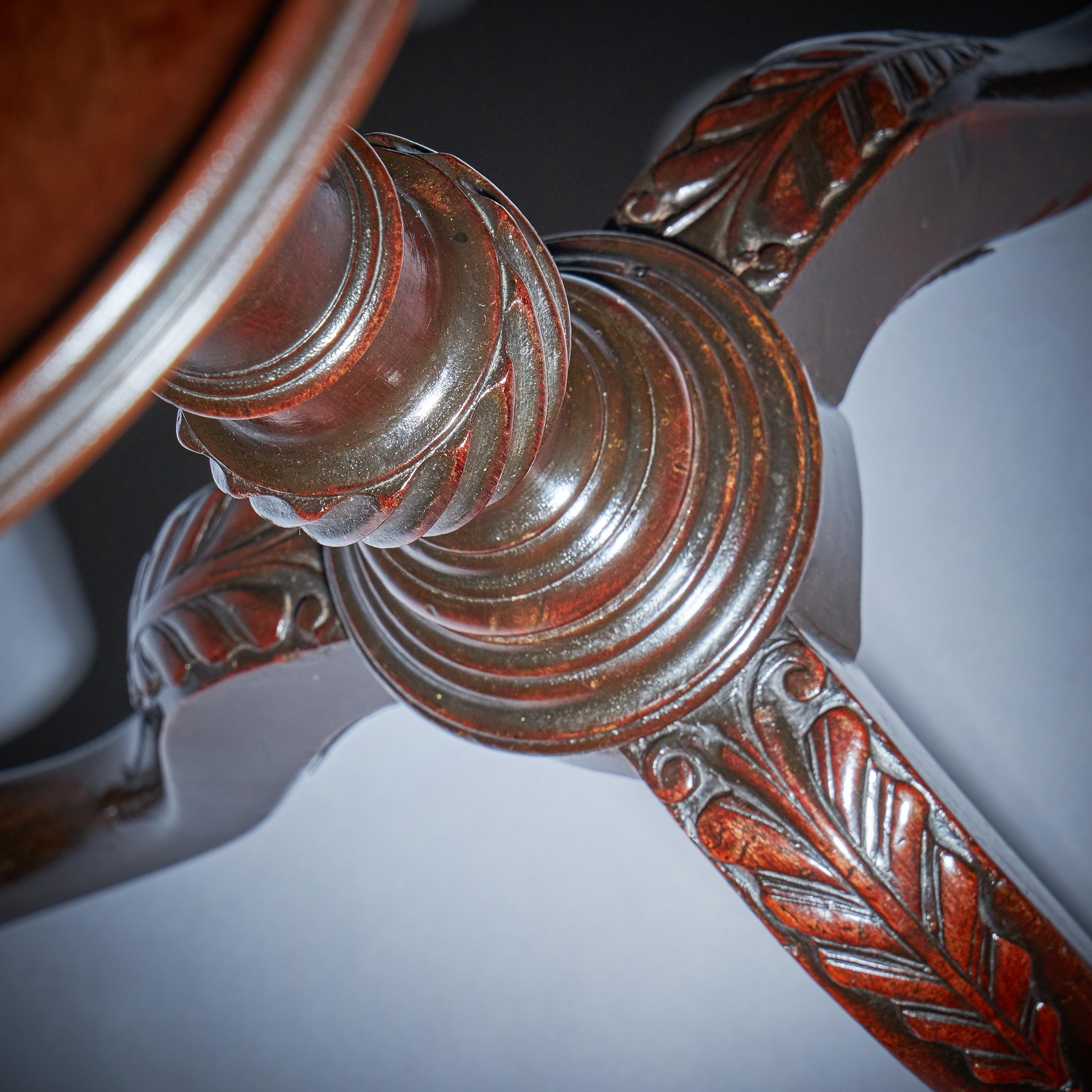 18th Century George III Mahogany Chippendale Period Kettle Stand / Wine Table 9