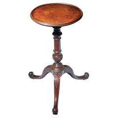 18th Century George III Mahogany Chippendale Period Kettle Stand / Wine Table