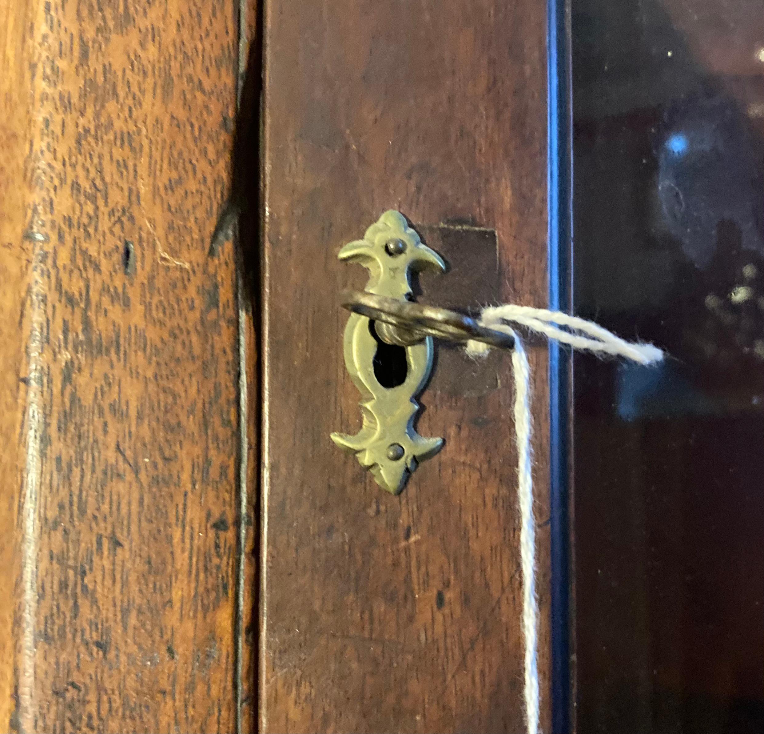 British George III  Mahogany Hanging Corner Cupboard circa 1790