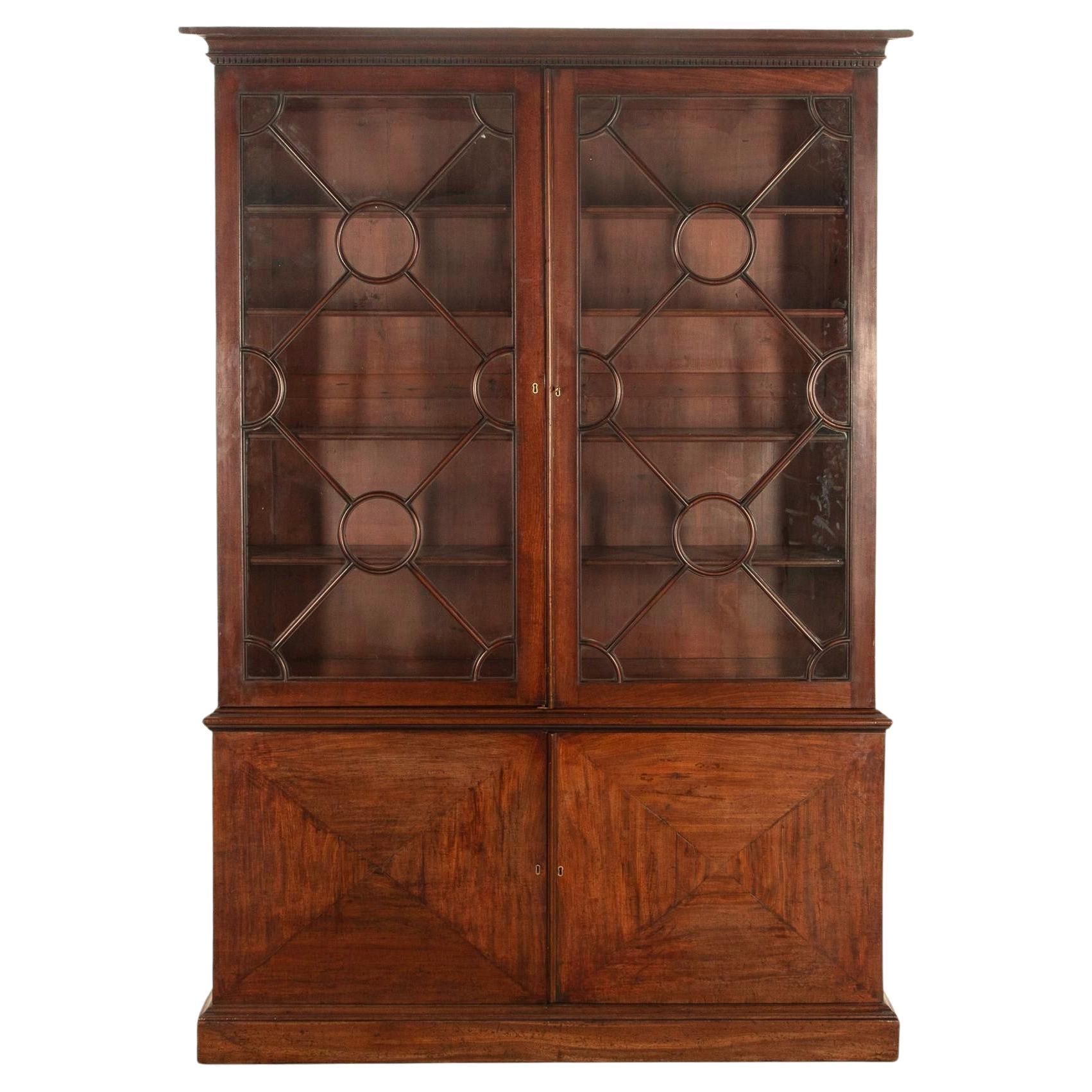 18th Century George III Mahogany Library Bookcase