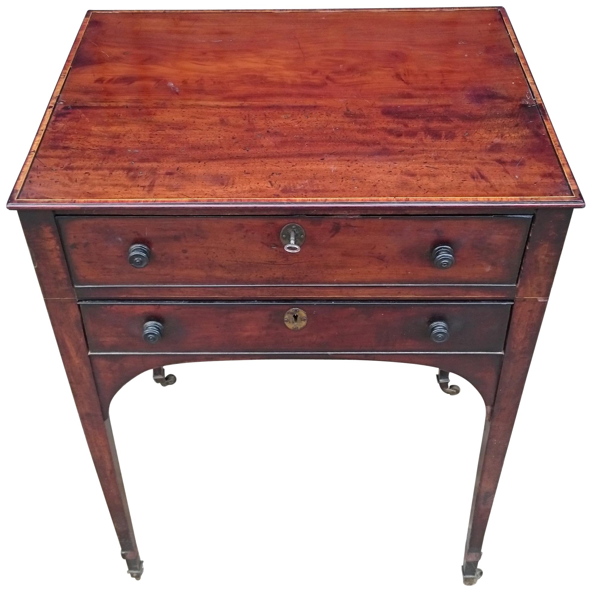 18th Century George III Mahogany Pot Cupboard, Nightstand or Bedside Table