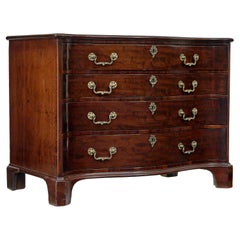 18th century George III mahogany serpentine chest of drawers