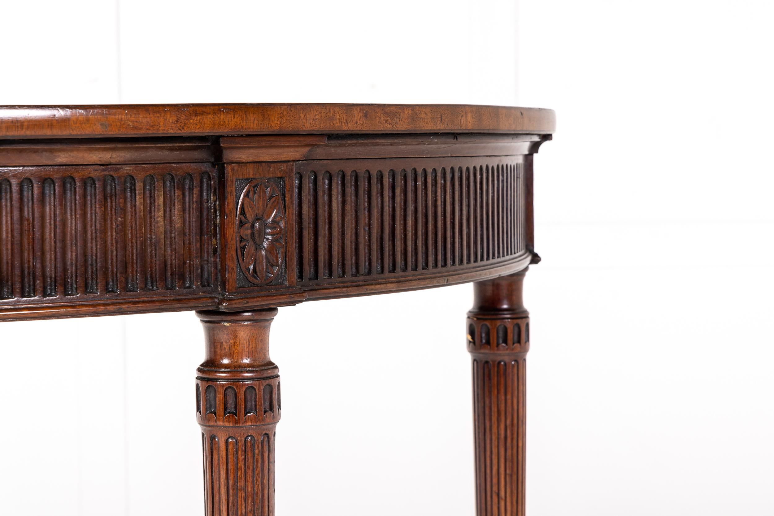 18th Century and Earlier 18th Century George III Mahogany Side/Pier Table