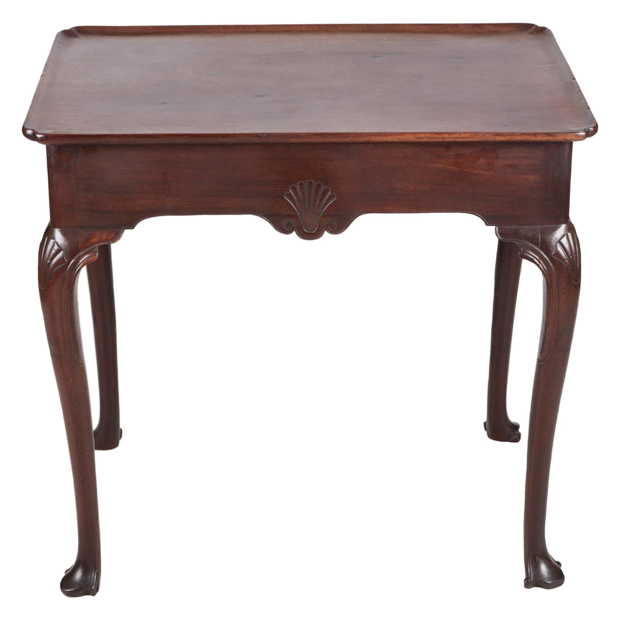 18th Century George III Mahogany Silver Table For Sale