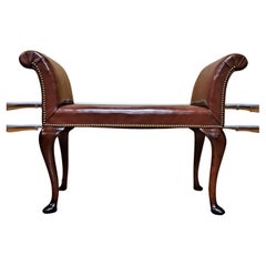 18th century George III Mahogany Window Seat 