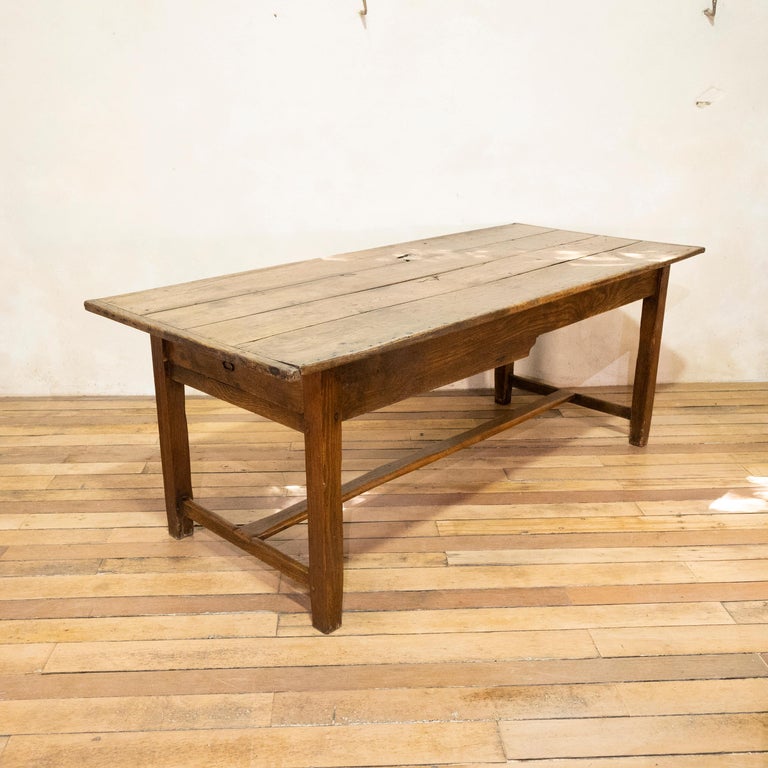 British 18th Century George III Oak Country Farmhouse Table, Refectory For Sale