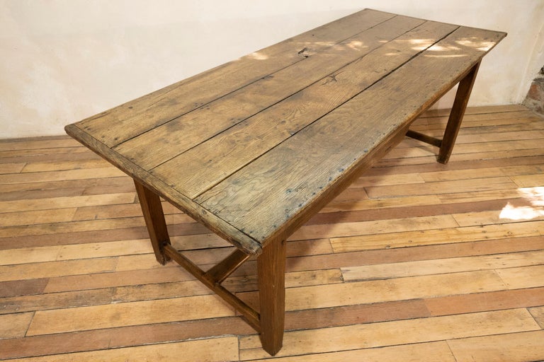 18th Century George III Oak Country Farmhouse Table, Refectory For Sale 2