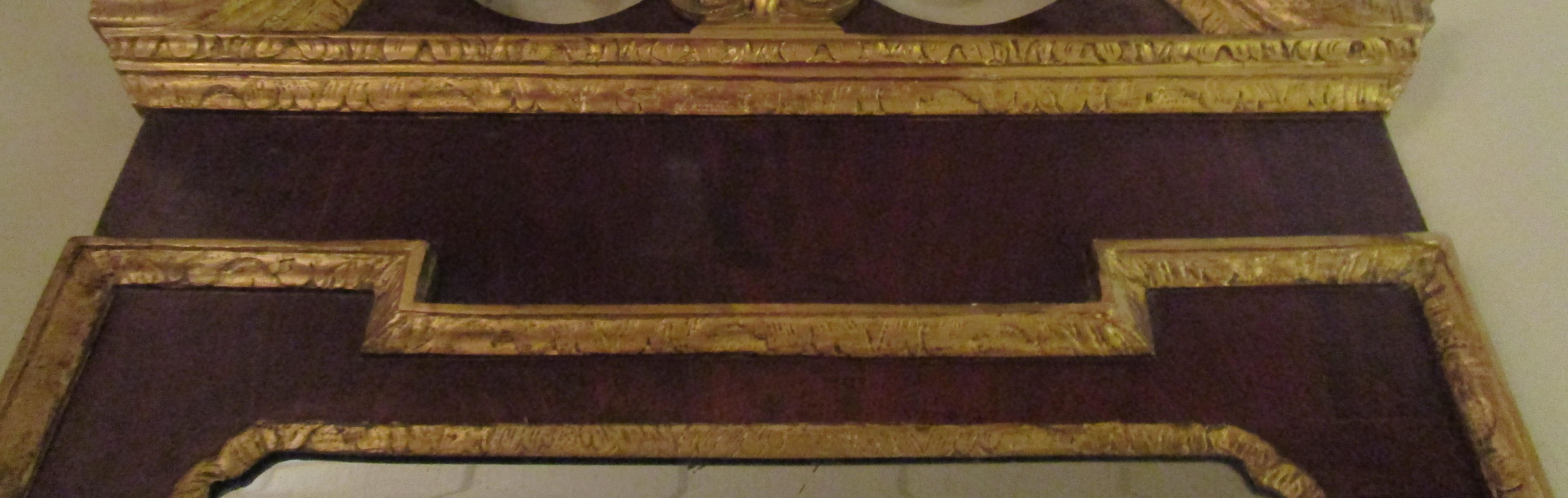 18th Century George III Parcel-Gilt Mahogany Mirror For Sale 5