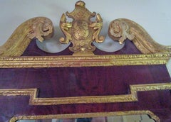 18th Century George III Parcel-Gilt Mahogany Mirror
