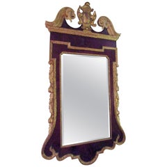 18th Century George III Parcel-Gilt Mahogany Mirror