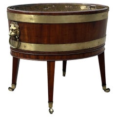 18th Century George III Period Large Oval Open Wine Cooler
