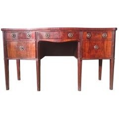 Antikes Serpentinen-Sideboard aus Mahagoni aus der George-III-Periode aus dem 18. Jahrhundert