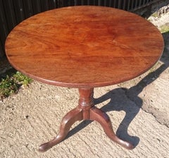 18th Century George III Period Mahogany Antique Tripod Table