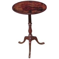 18th Century George III Period Mahogany Antique Wine Table / Tripod Table