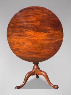 18th Century George III Period Mahogany Birdcage Tripod Table
