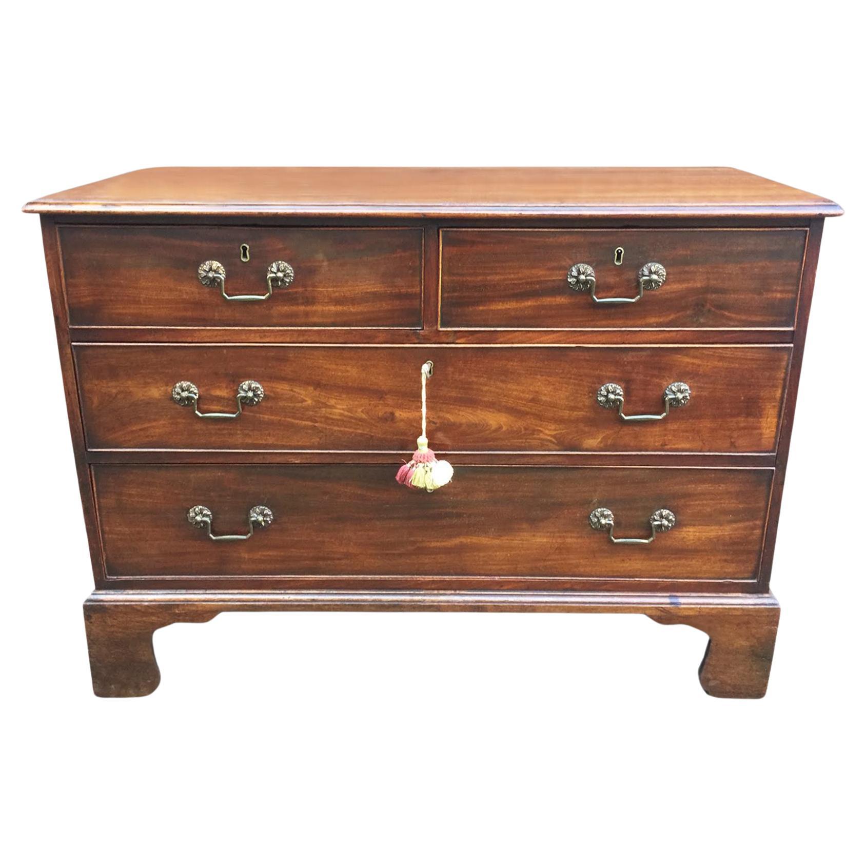 18th Century George III Period Mahogany Chest of Drawers