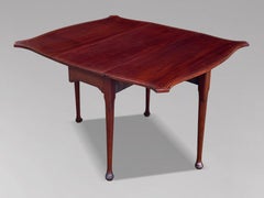 18th Century George III Period Mahogany Drop-Leaf Dining Table