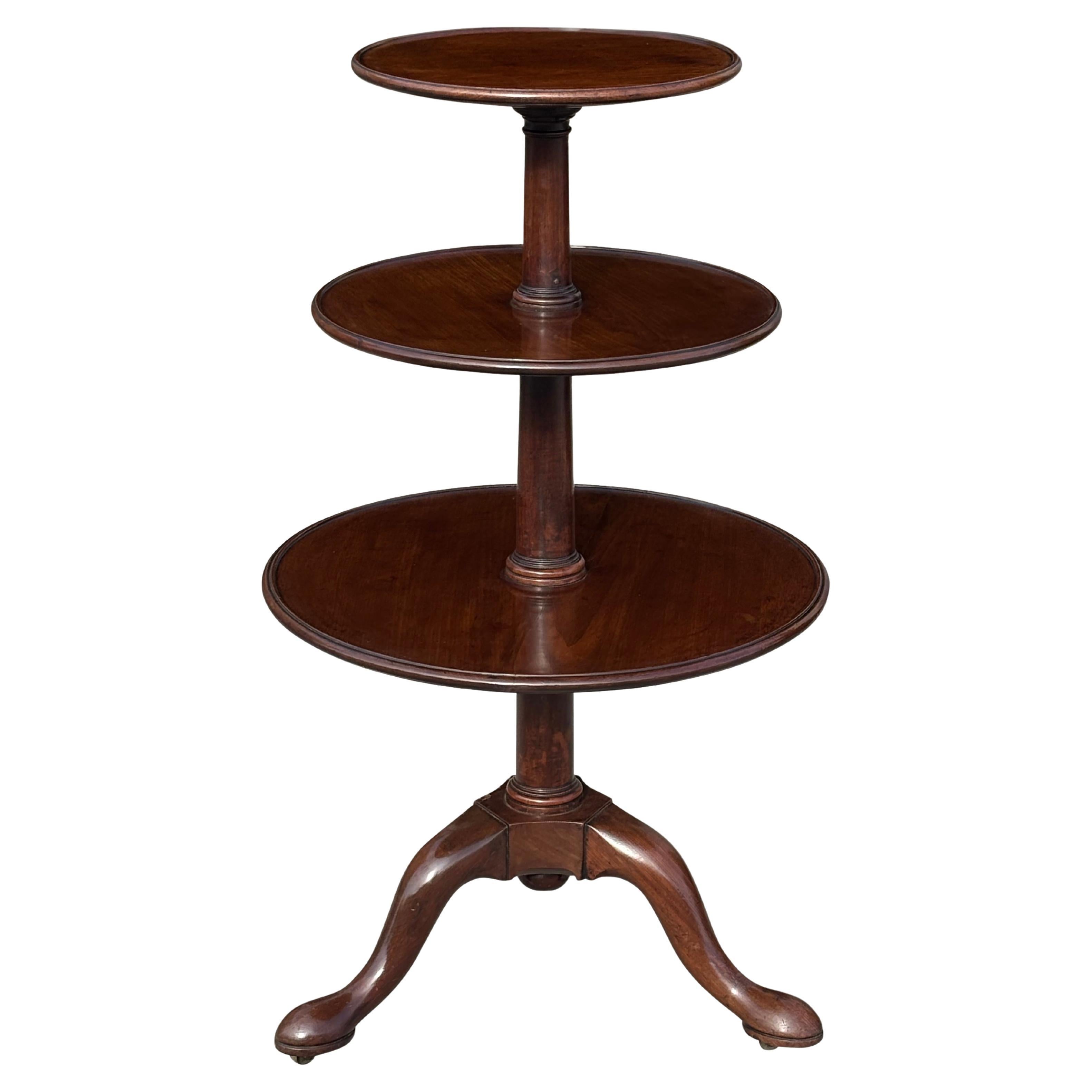 Serveur muet en acajou du XVIIIe siècle d'époque George III