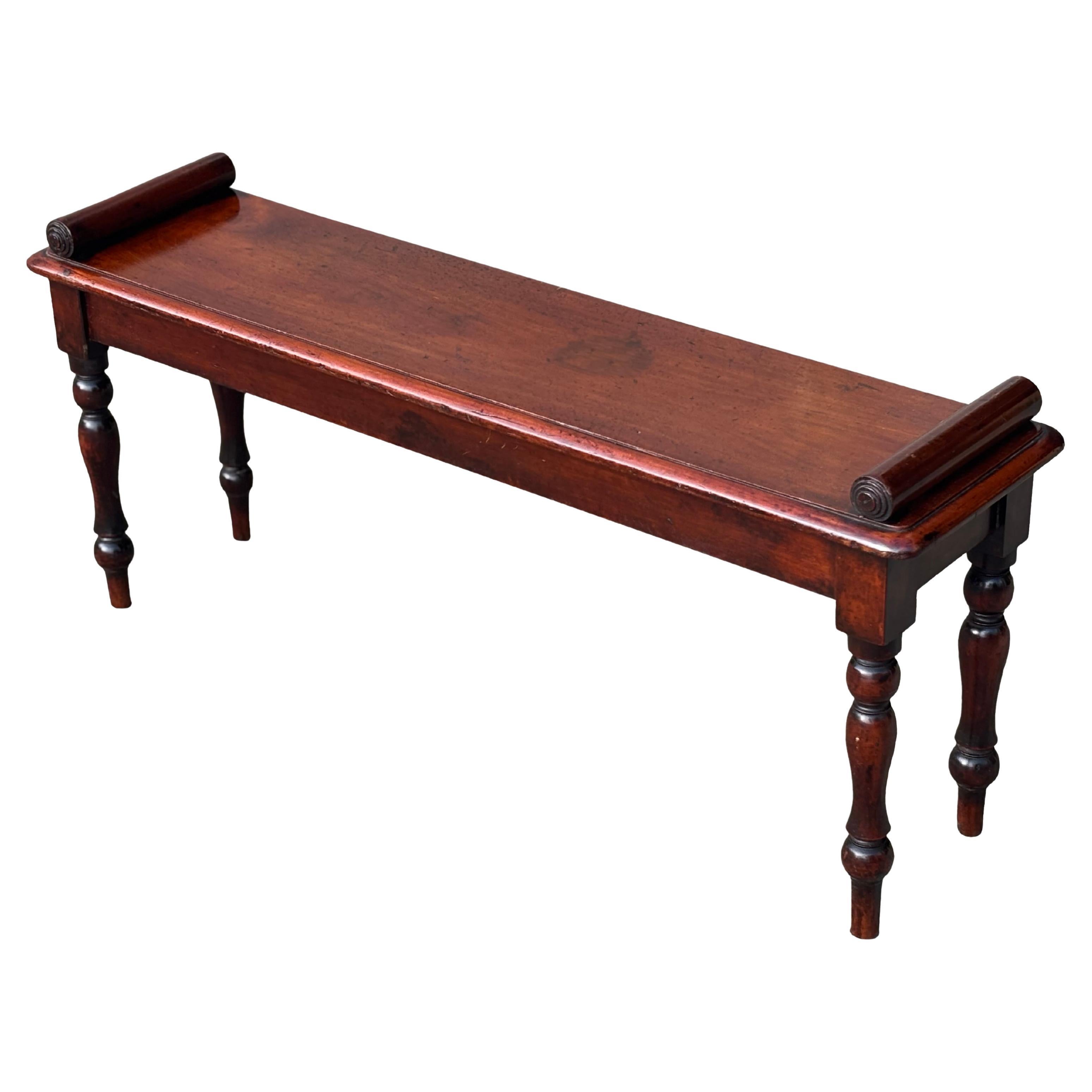18th Century George III Period Mahogany Stool For Sale