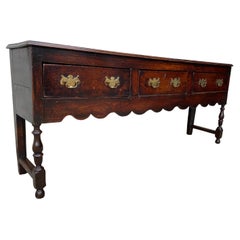 18th Century George III Period Oak Dresser