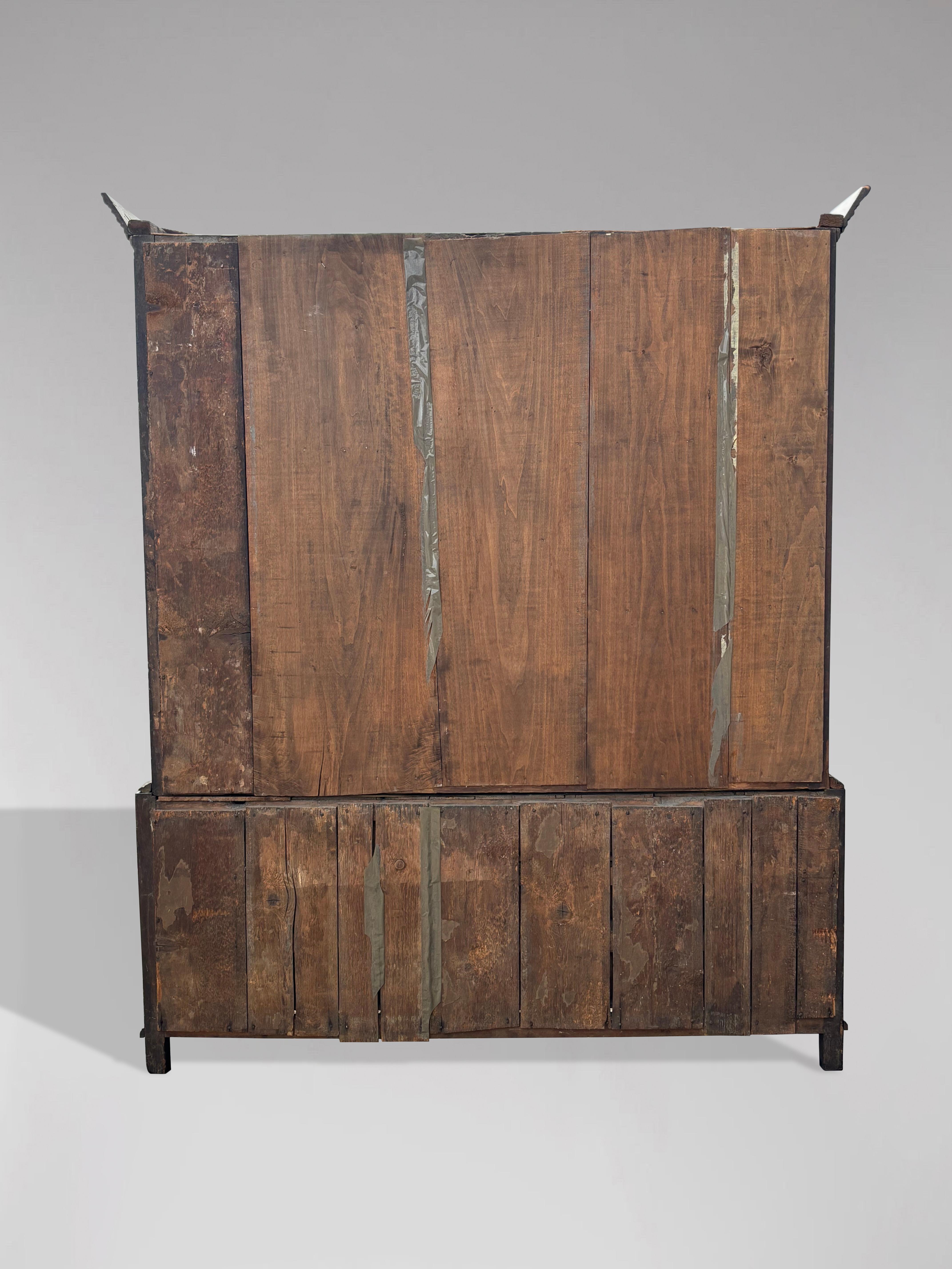 18th Century and Earlier 18th Century George III Period Oak Housekeepers Cupboard For Sale