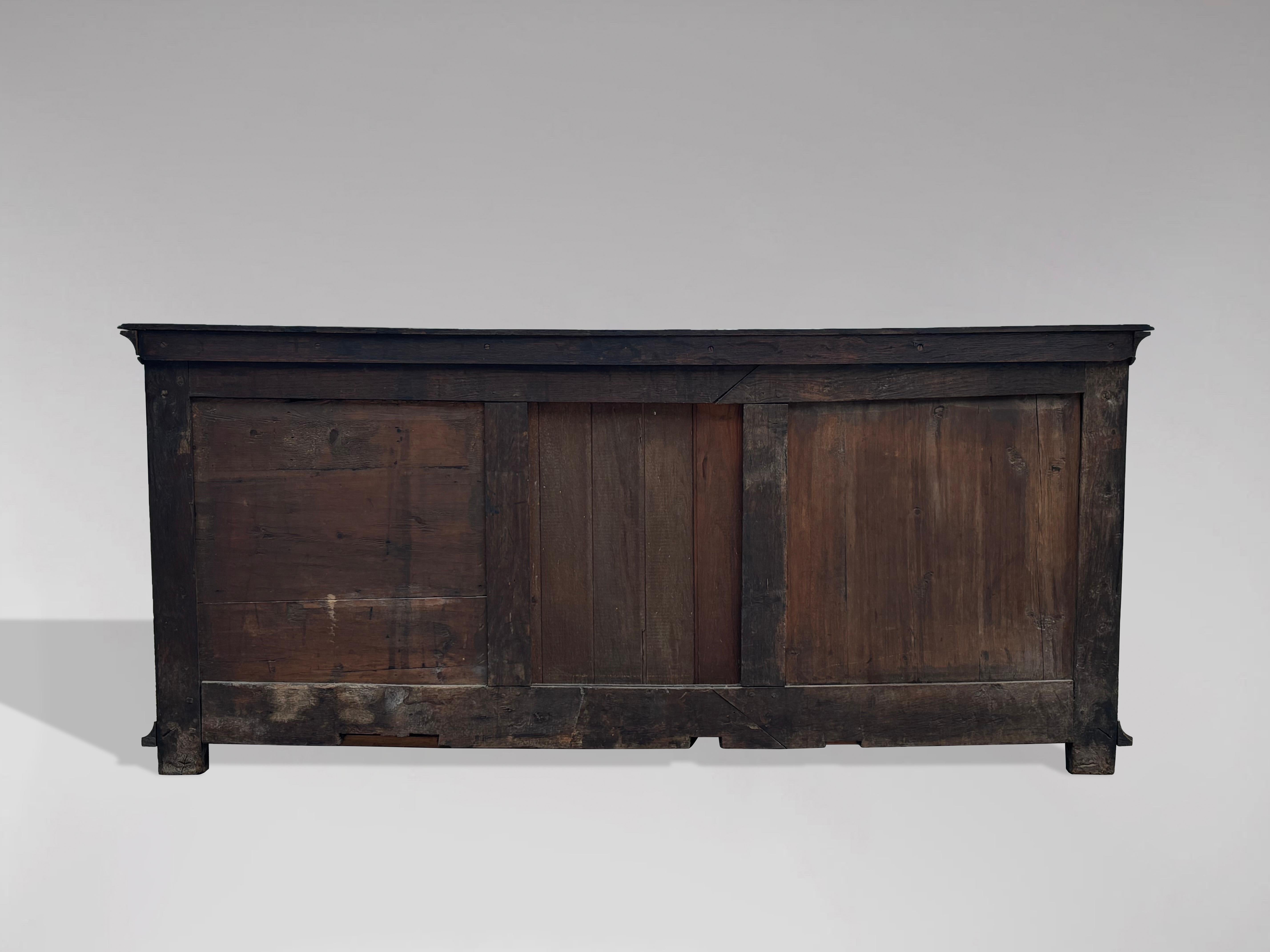 18th Century George III Period Parquetry Oak Dresser Base For Sale 5