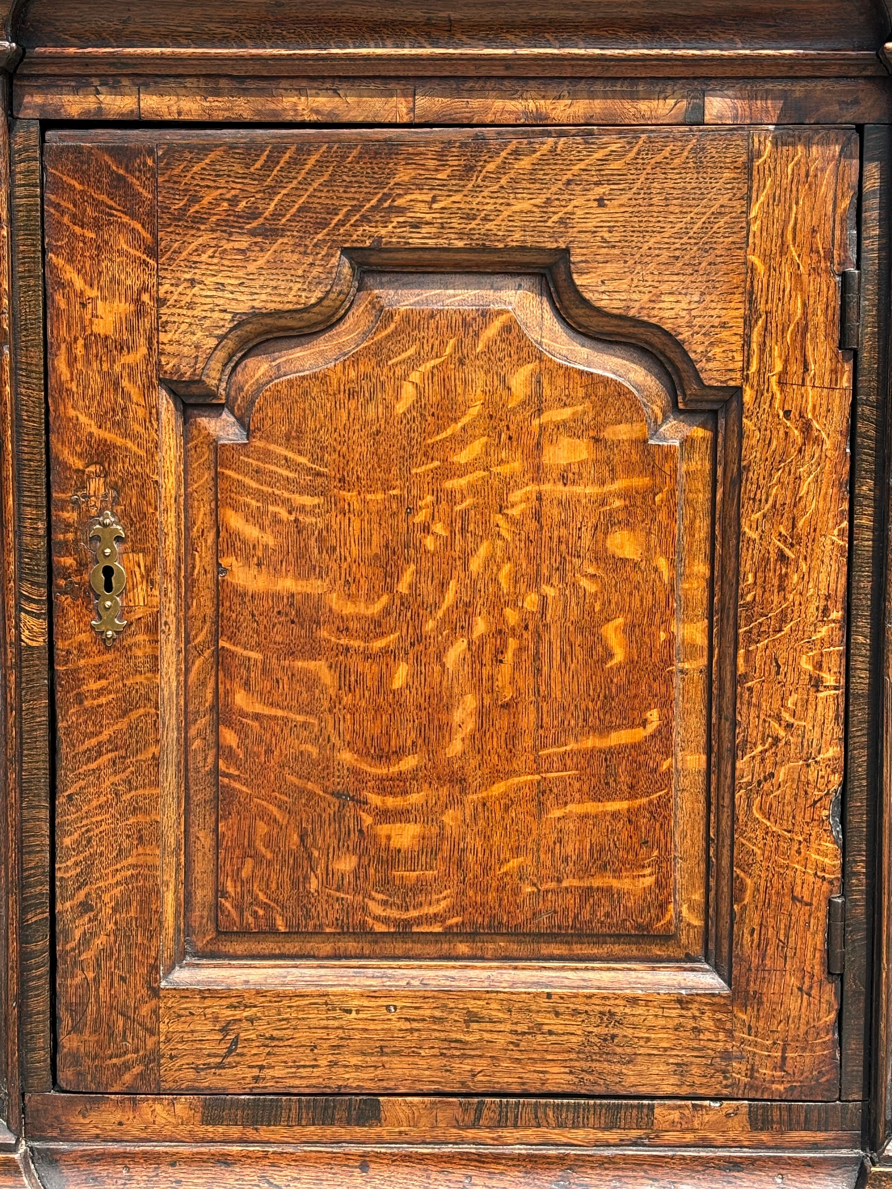 18th Century George III Period Parquetry Oak Dresser Base For Sale 1