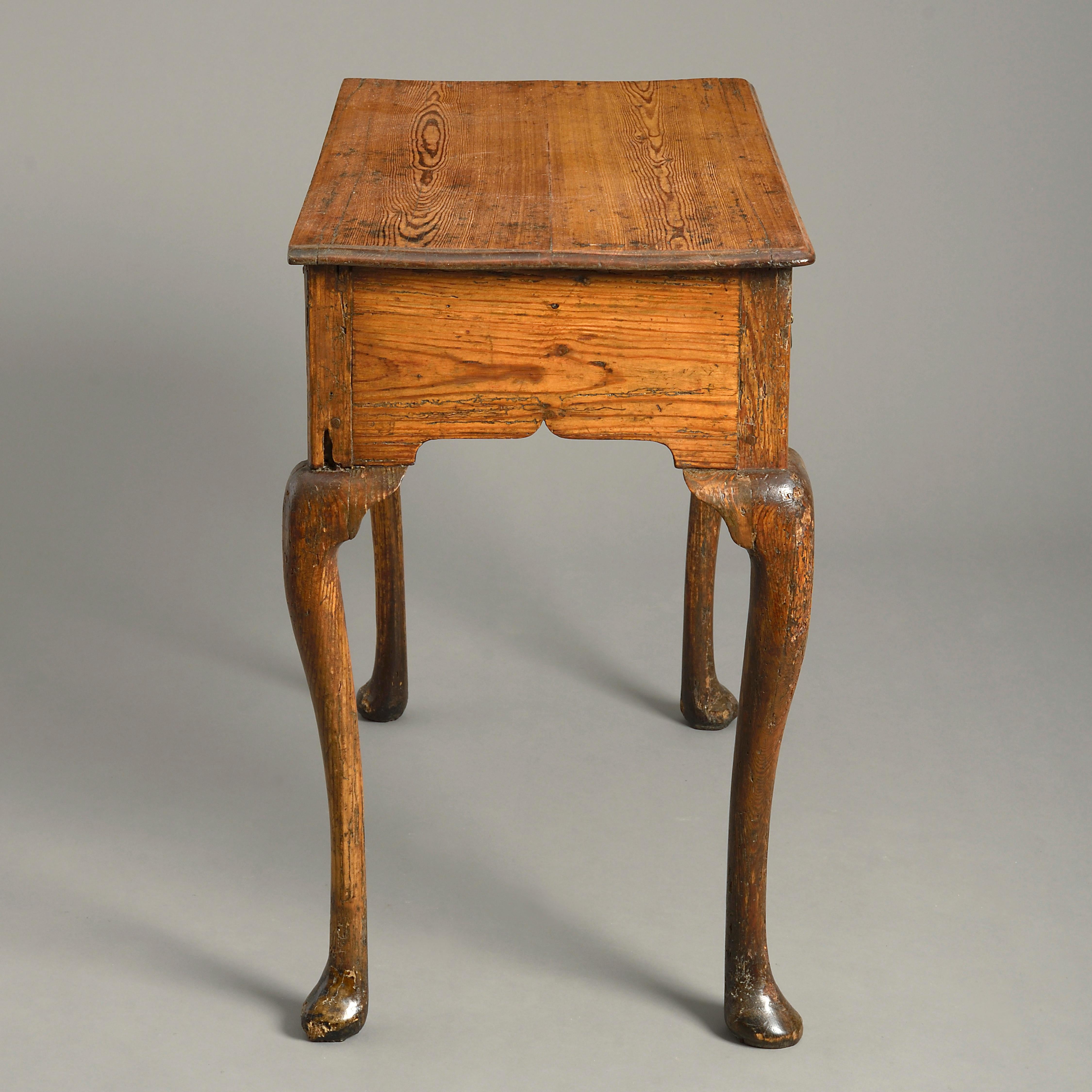 English 18th Century George III Period Pine Side Table