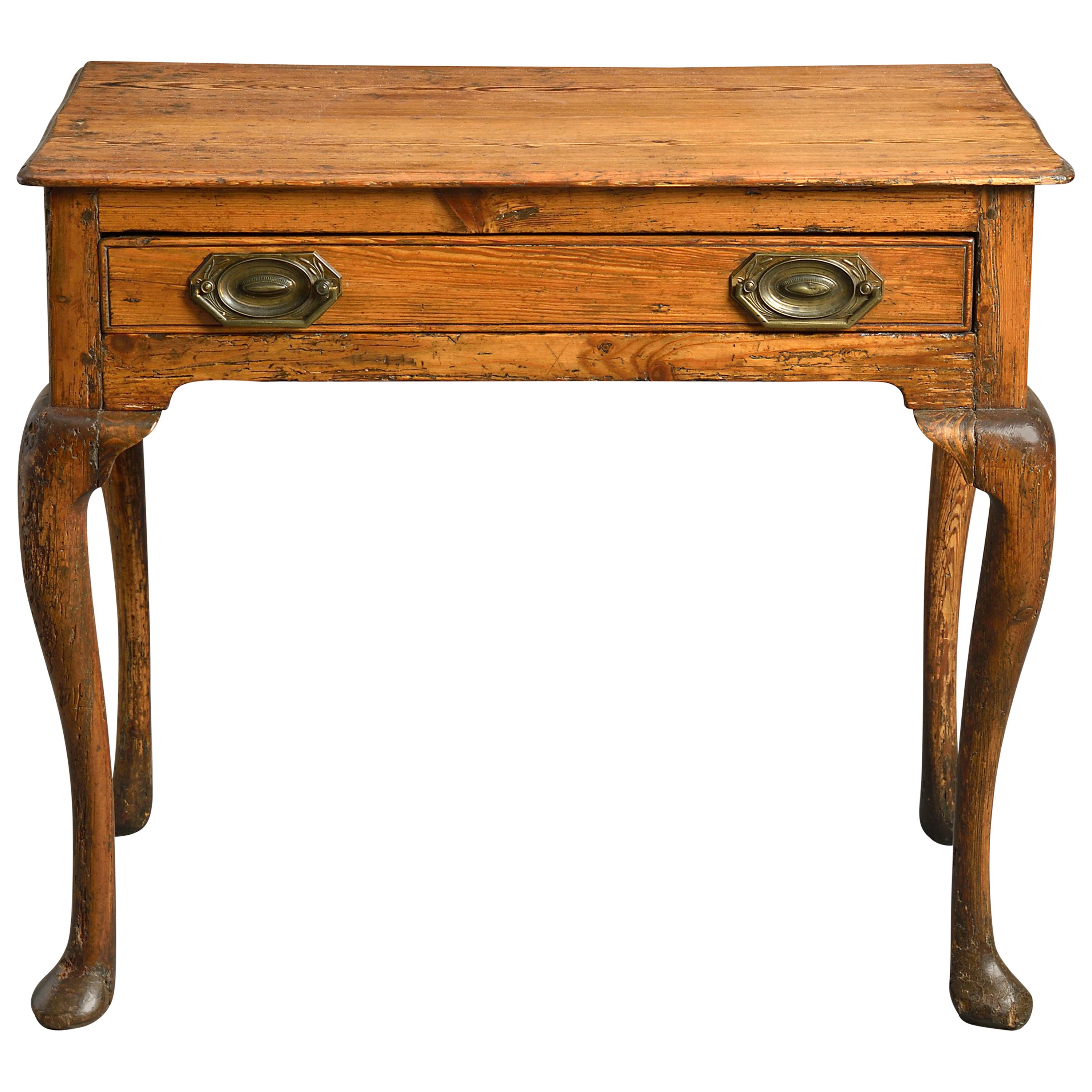 18th Century George III Period Pine Side Table