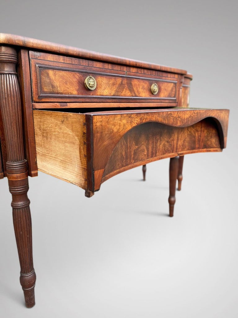 Hand-Crafted 18th Century George III Period Scottish Mahogany Sideboard For Sale