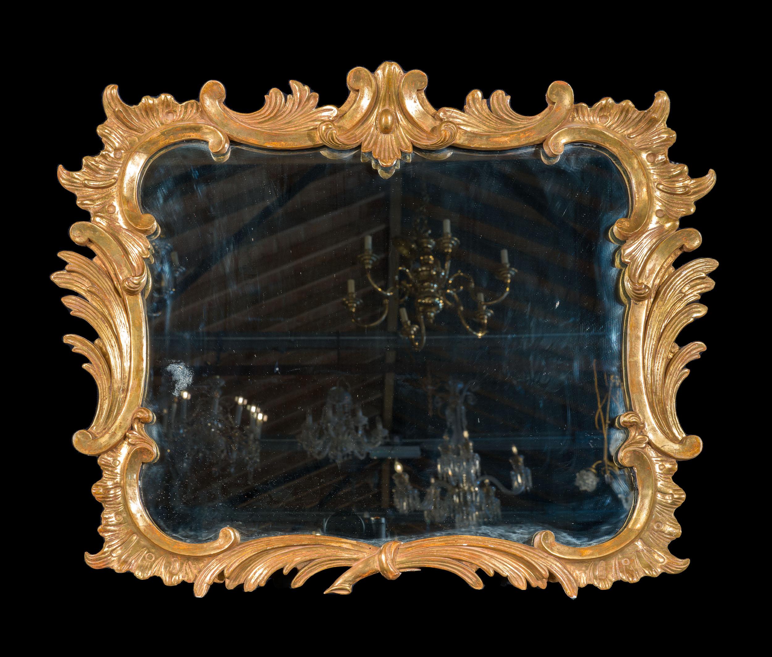 18th Century George III Rococo Wall Mirror In Good Condition For Sale In London, GB